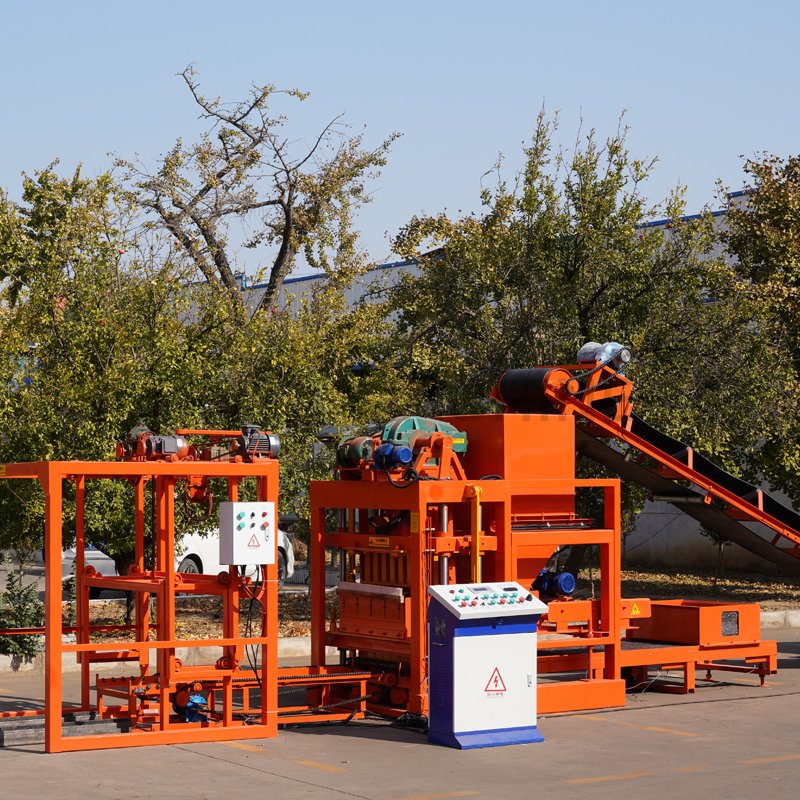 SHUNYA Production Line Hollow Brick Press Making Machine Fully Automatic QTJ4-25 Concrete Brick Making Machine