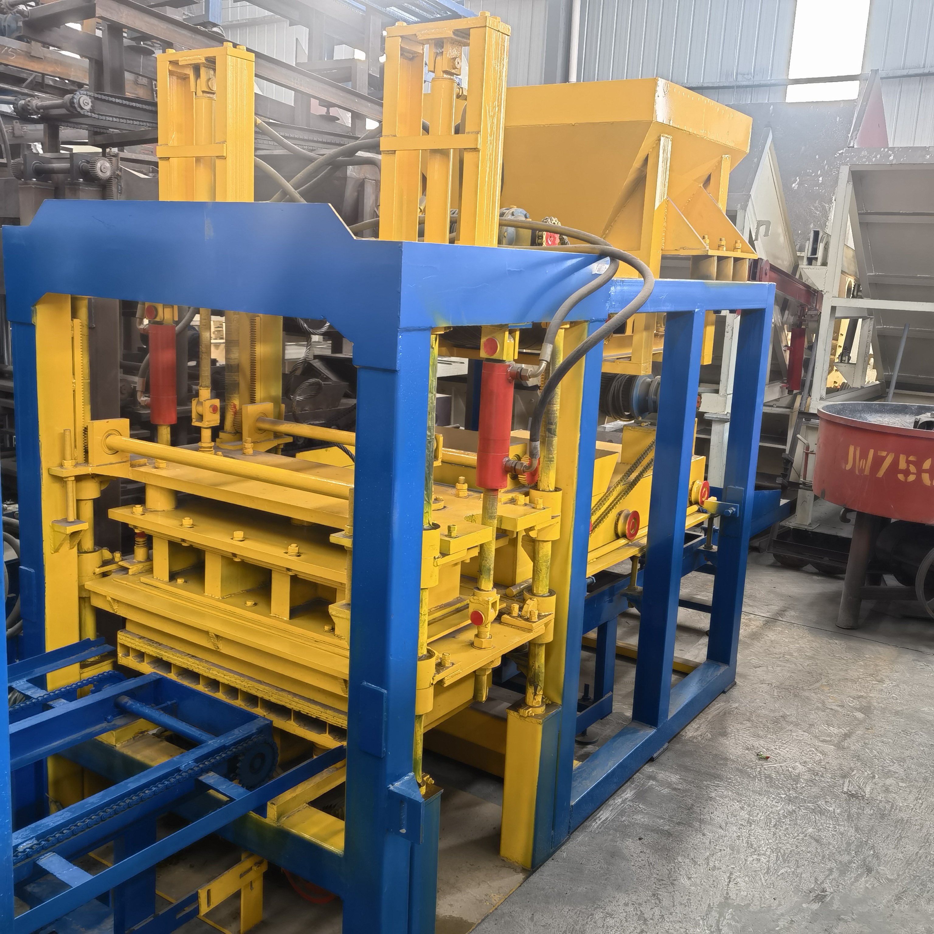 Best Price KX4-15 PLC Intelligent Control Full Automatic Concrete Block Brick Machine Complete Production Line Machinery