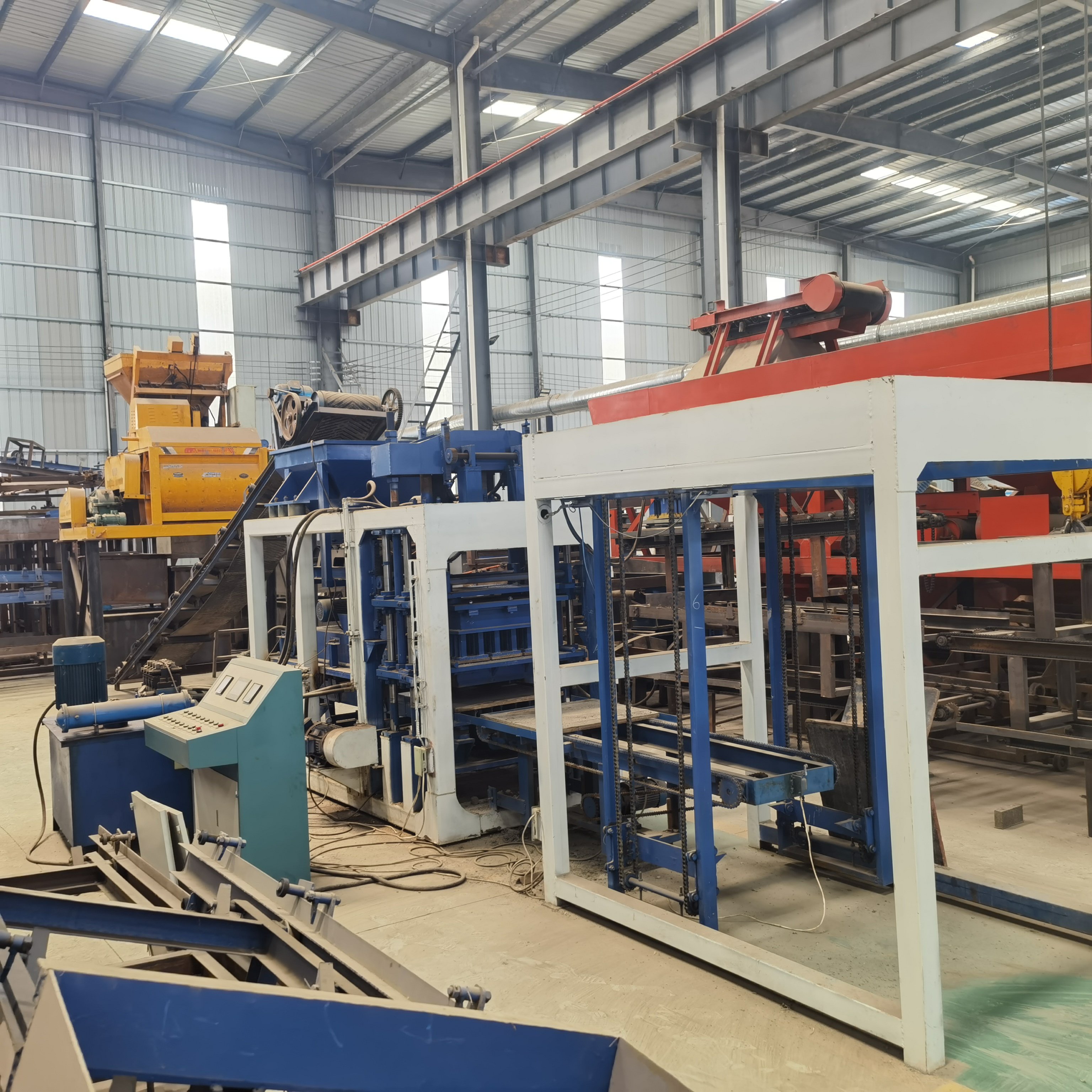 Best Price KX4-15 PLC Intelligent Control Full Automatic Concrete Block Brick Machine Complete Production Line Machinery