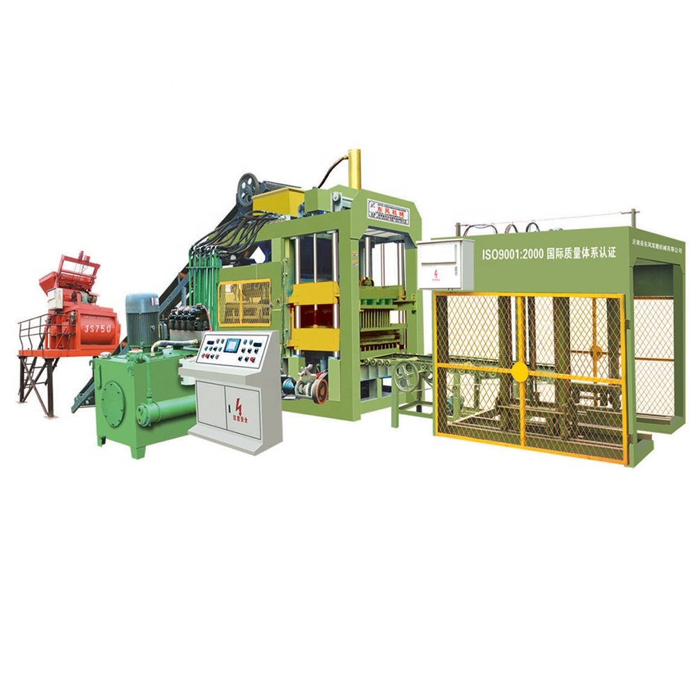 QT6-15 fly ash pressing cement paver porous block machinery/brick molding machine