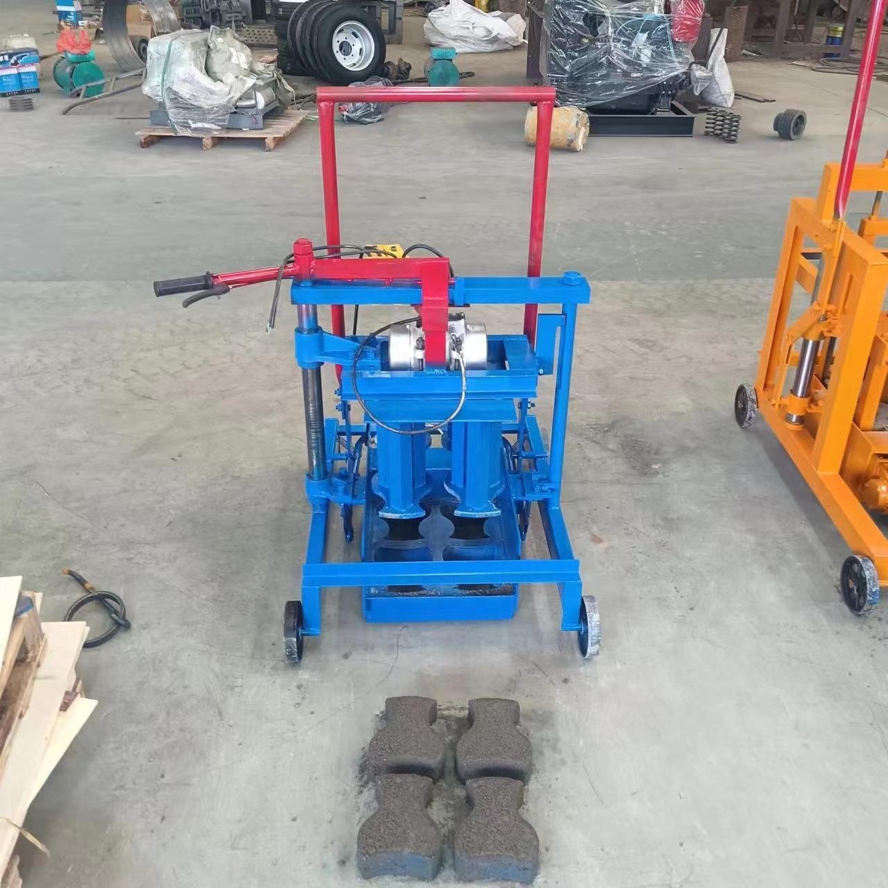 High Quality Two-block Brick Making Machine Small Manual Brick Press Red Brick Machine