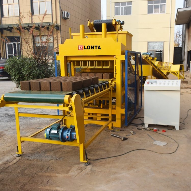LONTA LT5-10 full automatic production line interlock hollow paver soil earth mud clay brick block making machine for sale