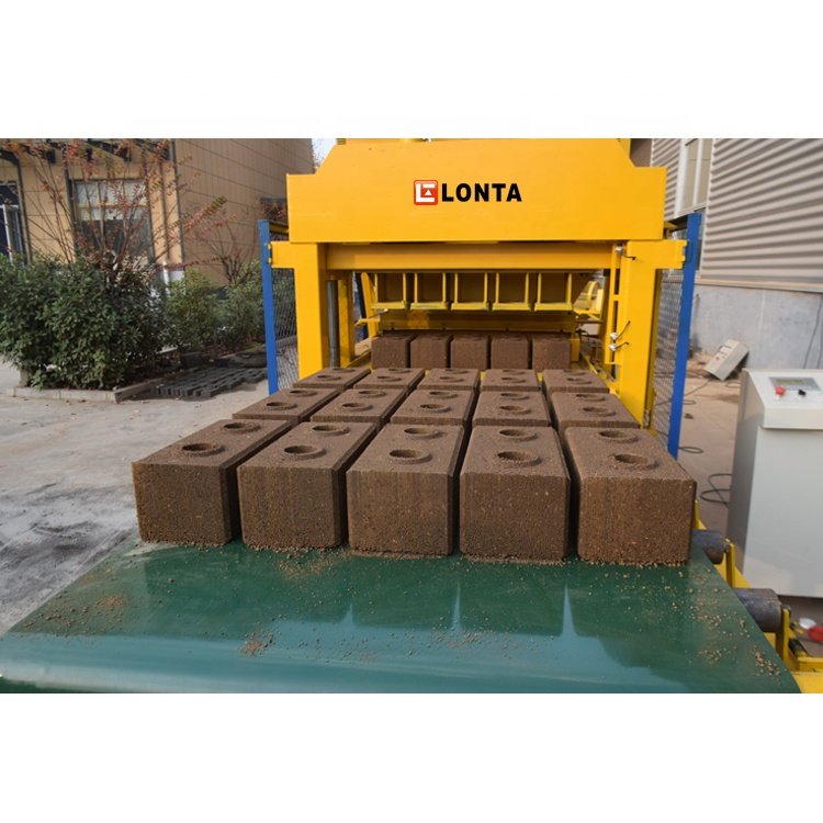 LONTA LT5-10 full automatic production line interlock hollow paver soil earth mud clay brick block making machine for sale
