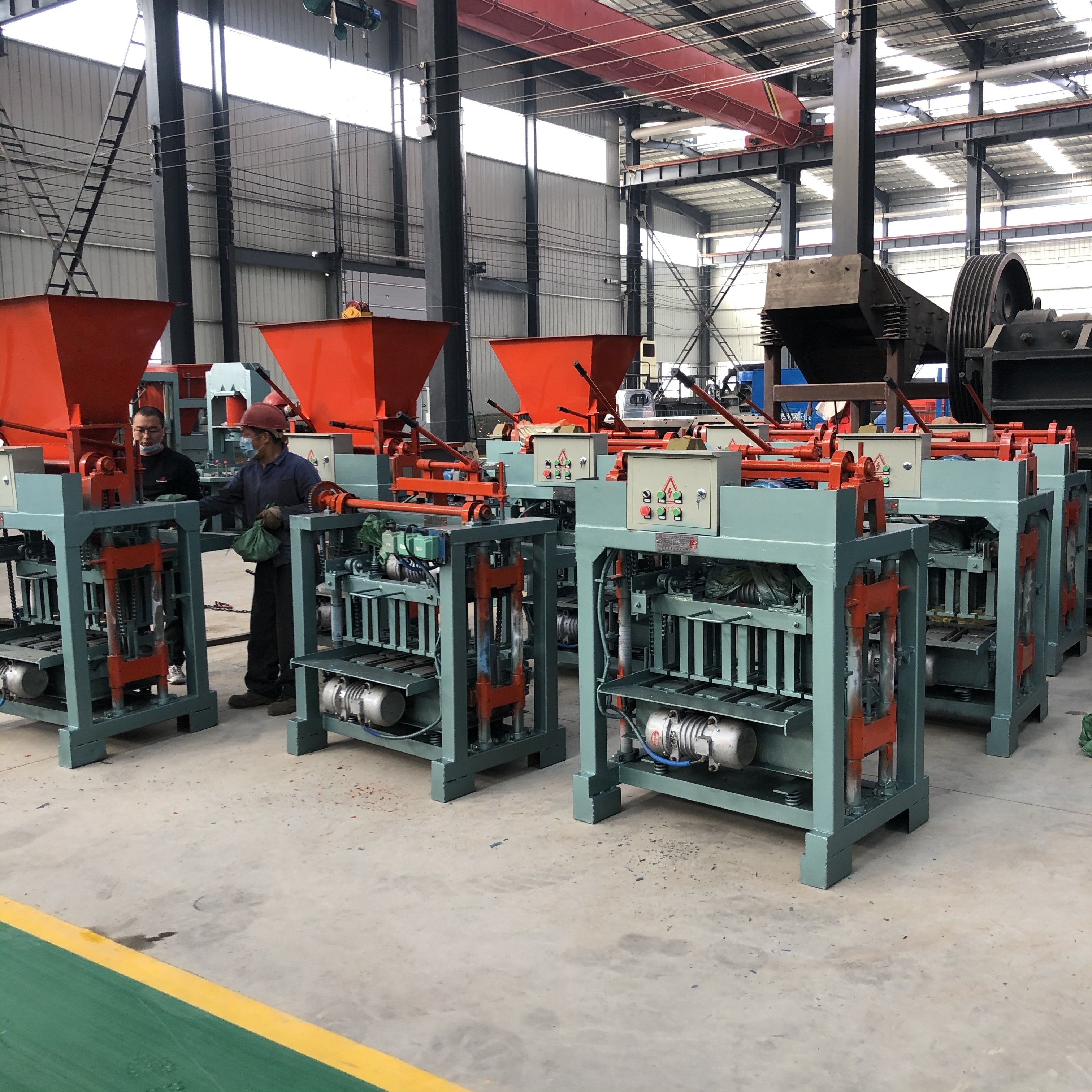 Semi Automatic Hollow Concrete Paving Block Making Moulding Machine Maker Price Manual Egg Laying Cement Brick Making Machinery