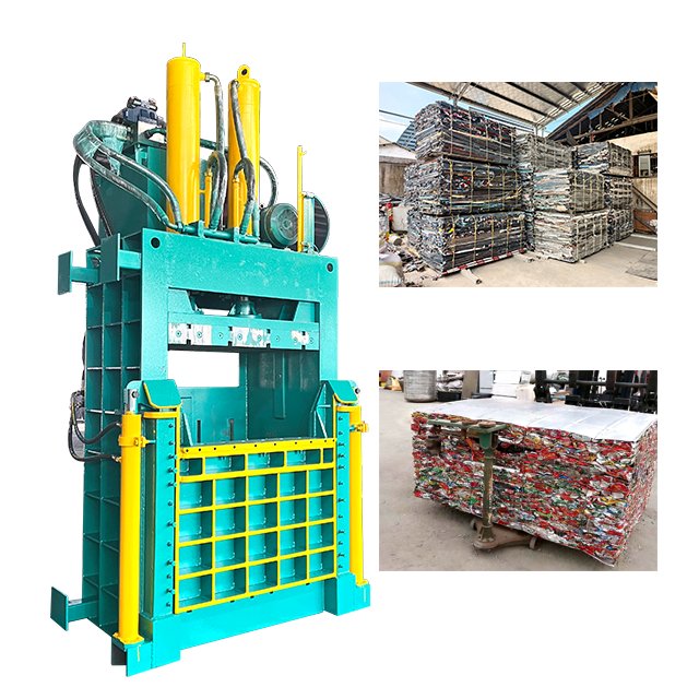 2024 hot sales 120t automatic remote control vertical baler press machine for scrap metal