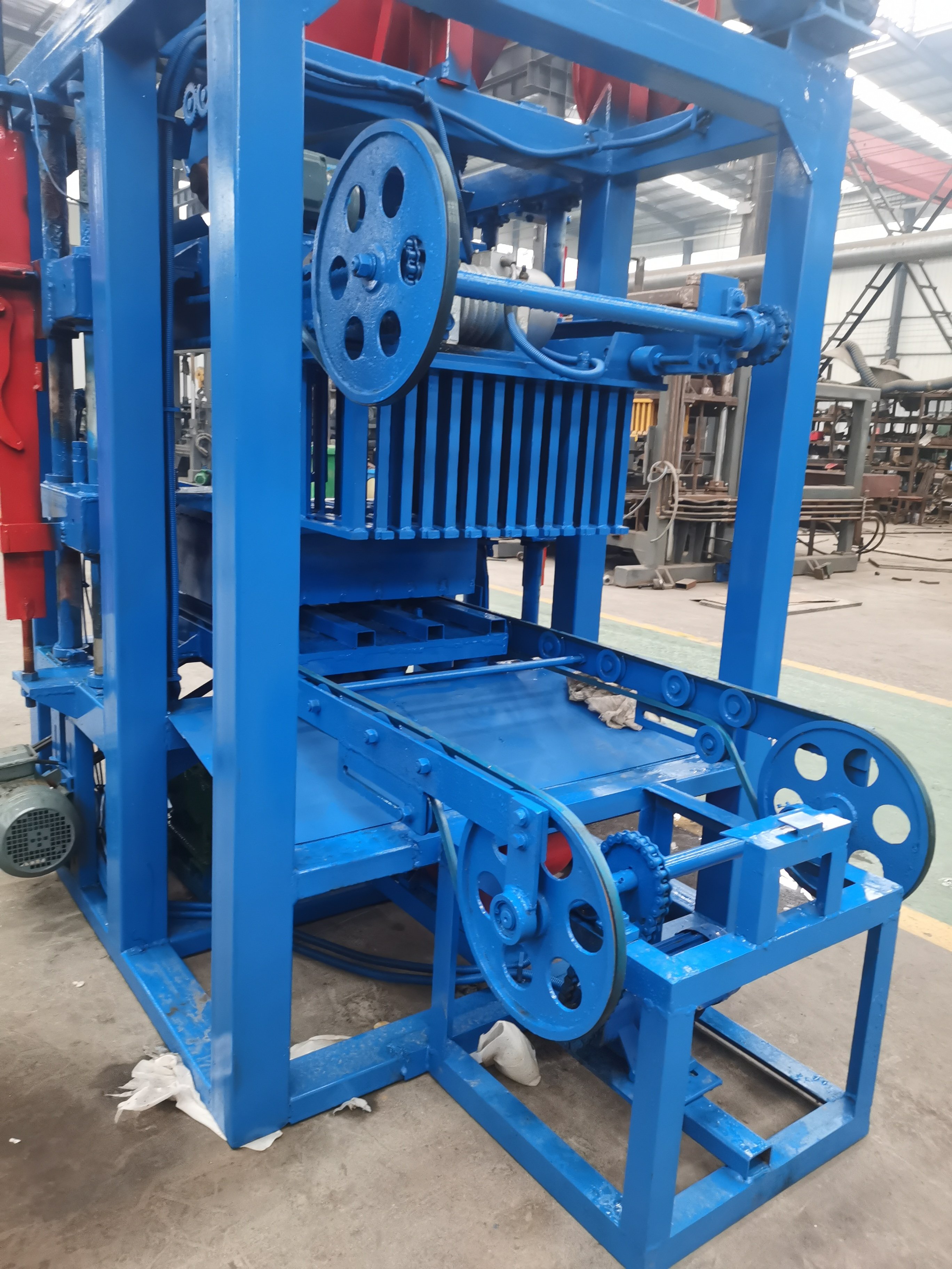 semi automatic hydraform soil cement brick making machine sand clay block machine for sale in uganda