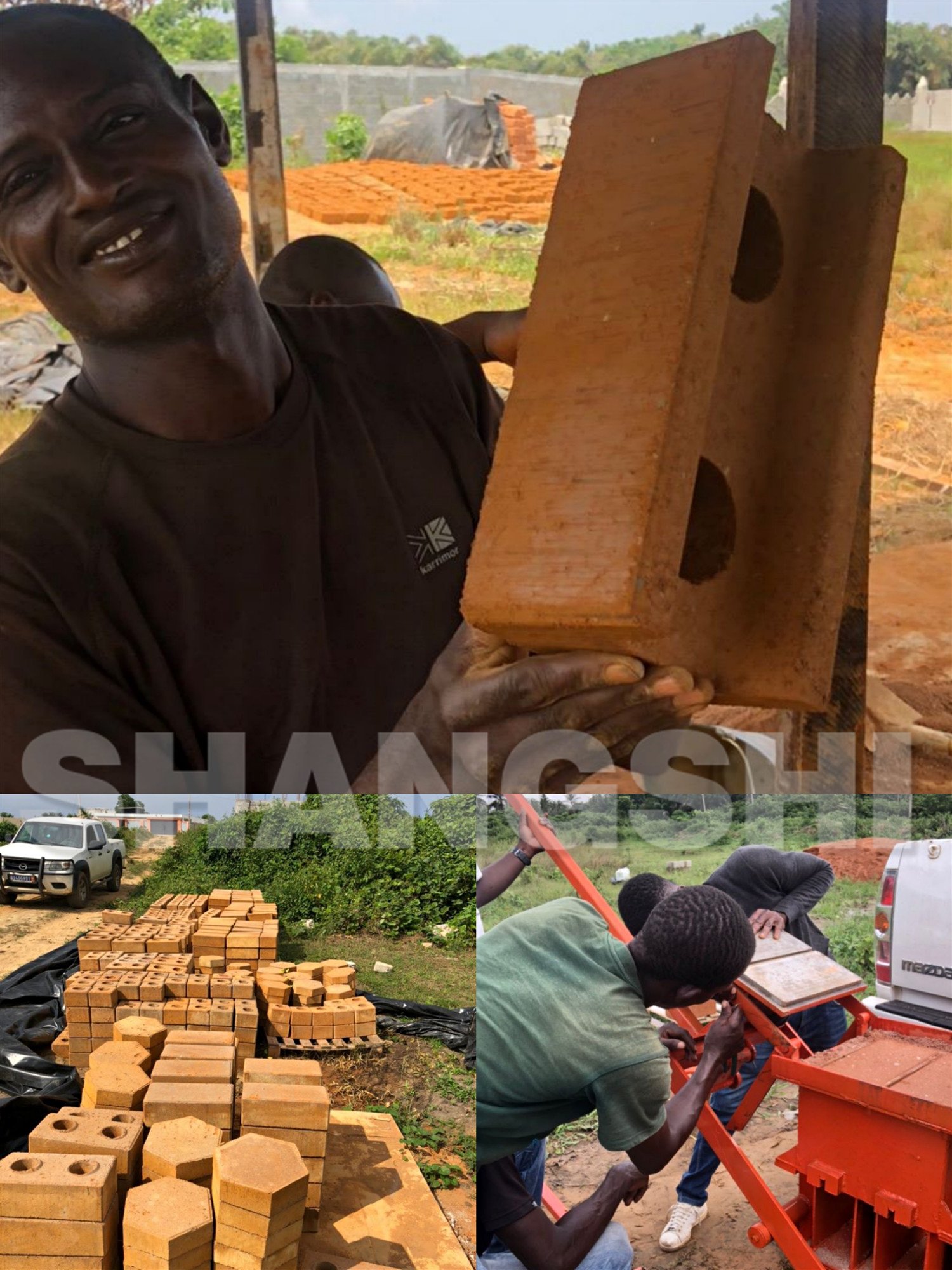 Solid brick making machine mud brick making machinery