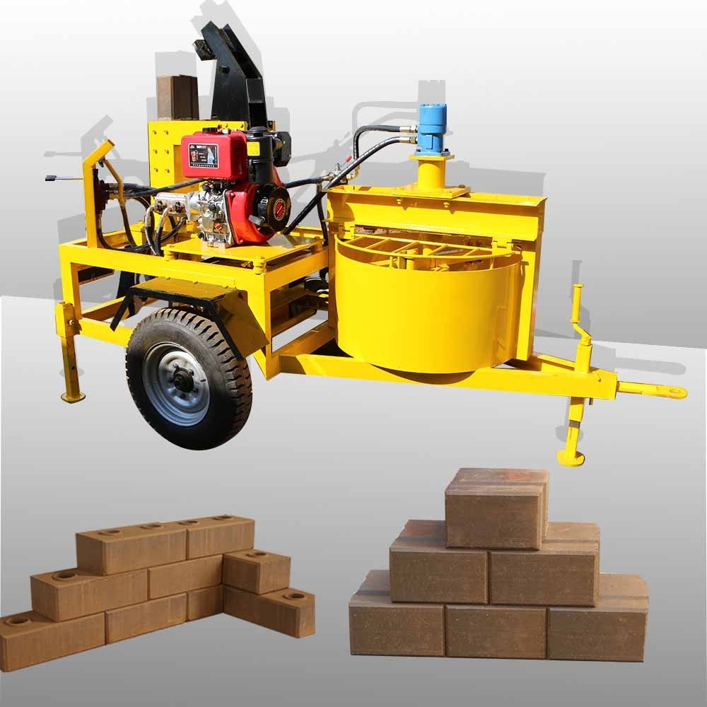 Popular M7M1 diesel engine mud fully automatic clay bricks making machine