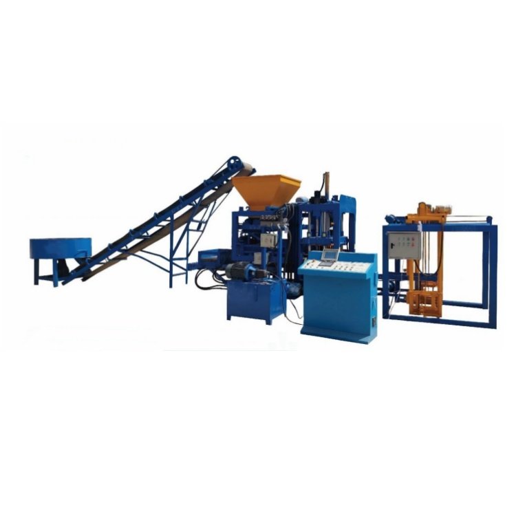 QT4-15 hydraulic press automatic Brick Making Mahincery 6 inches hollow concrete brick block maker