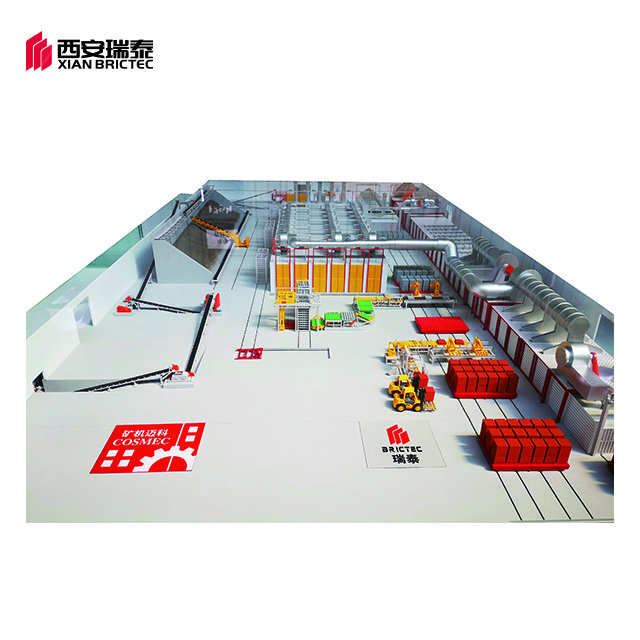 clay brick making machine Fully automatic production line for clay red bricks roof tiles and hollow block interlocking bricks