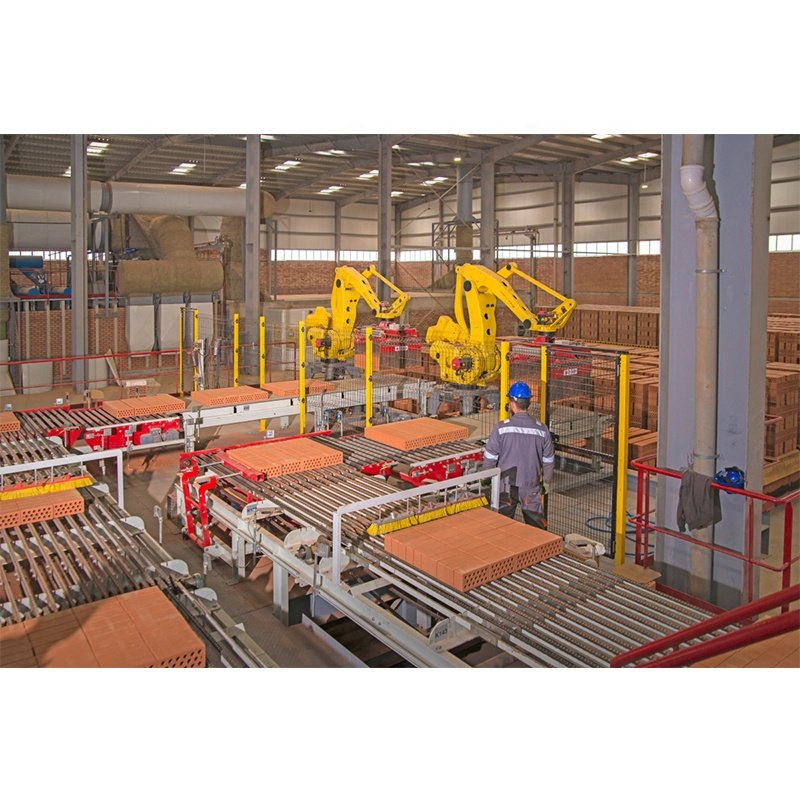 clay brick making machine Fully automatic production line for clay red bricks roof tiles and hollow block interlocking bricks