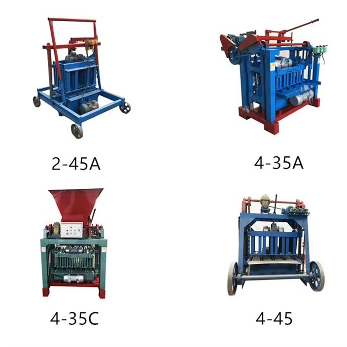 4-35B manual building brick making machinery concrete block machine