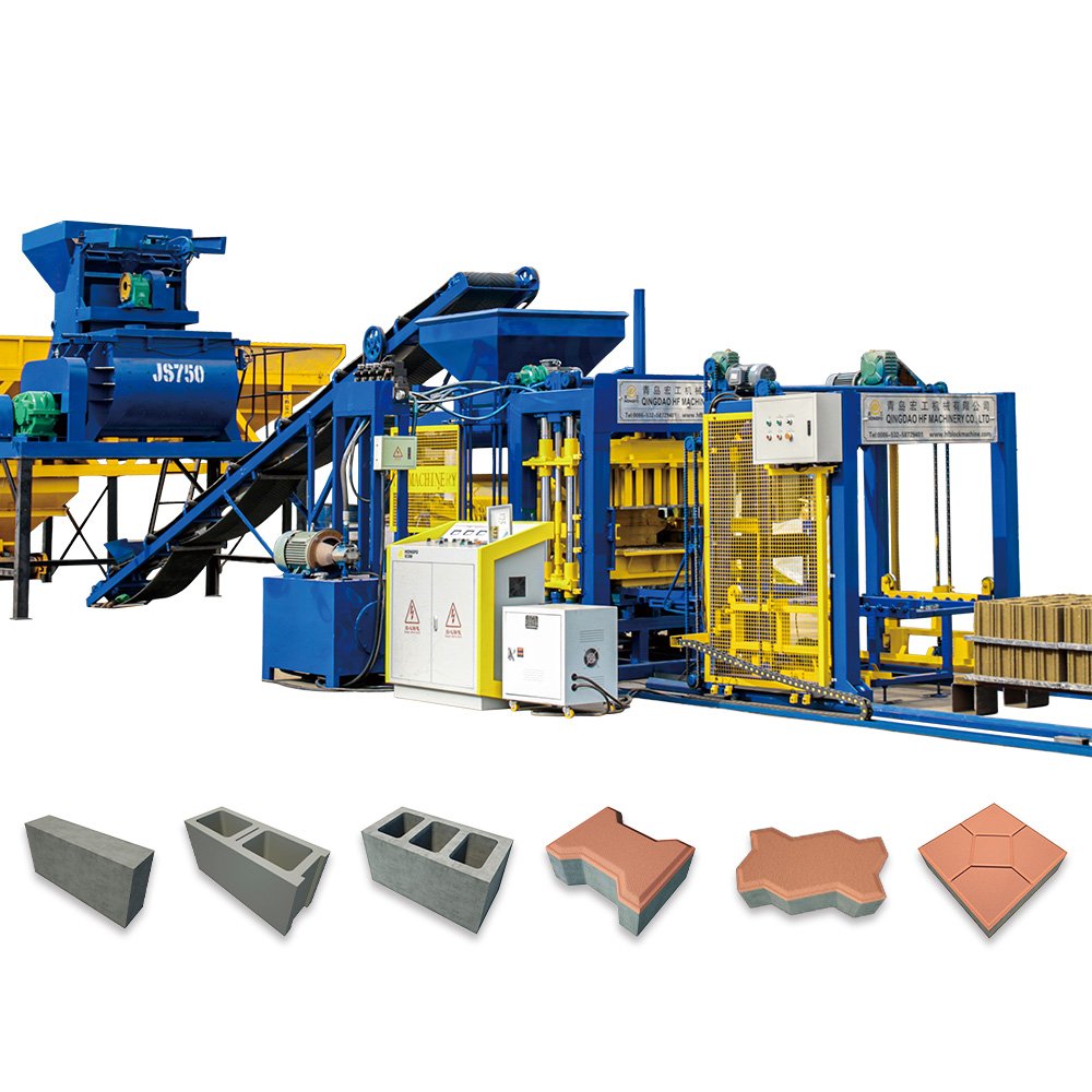 QT6-15 popular in africa block moulding machine Concrete Cement Brick Make Machinery brick machine making automatic