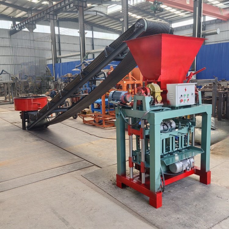 4-35B Semi-automatic block making machine with hopper hollow solid brick making machine