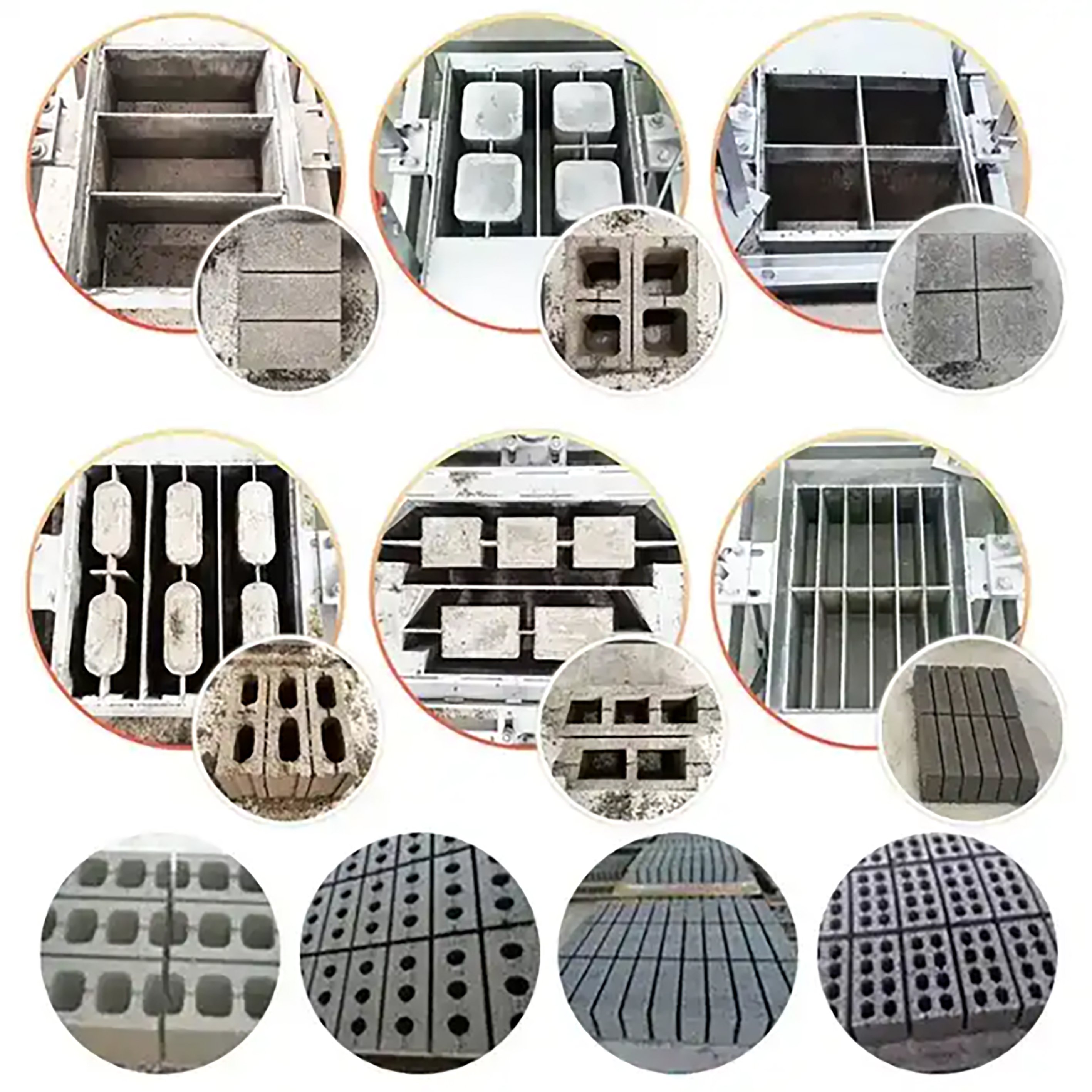 Small manual concrete cement block brick making machine for sale in Indonesia