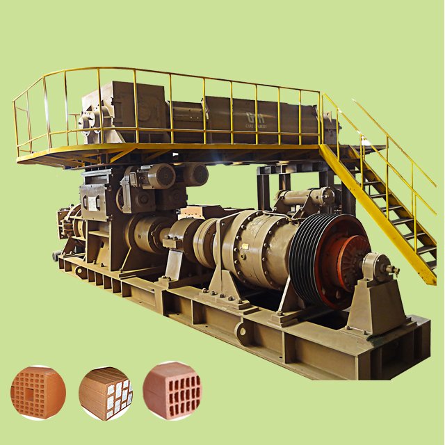 extruder clay small line for making ceramic tile hoffman kiln with dryer clay pot making machine brick making machine for sale