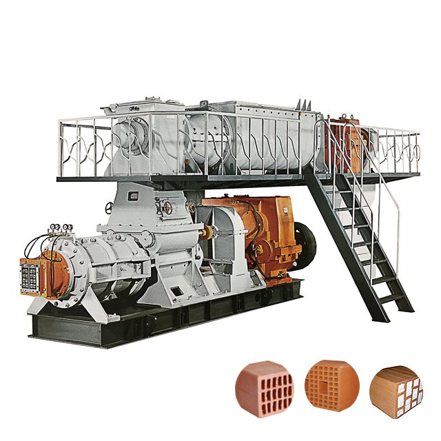 extruder clay small line for making ceramic tile hoffman kiln with dryer clay pot making machine brick making machine for sale