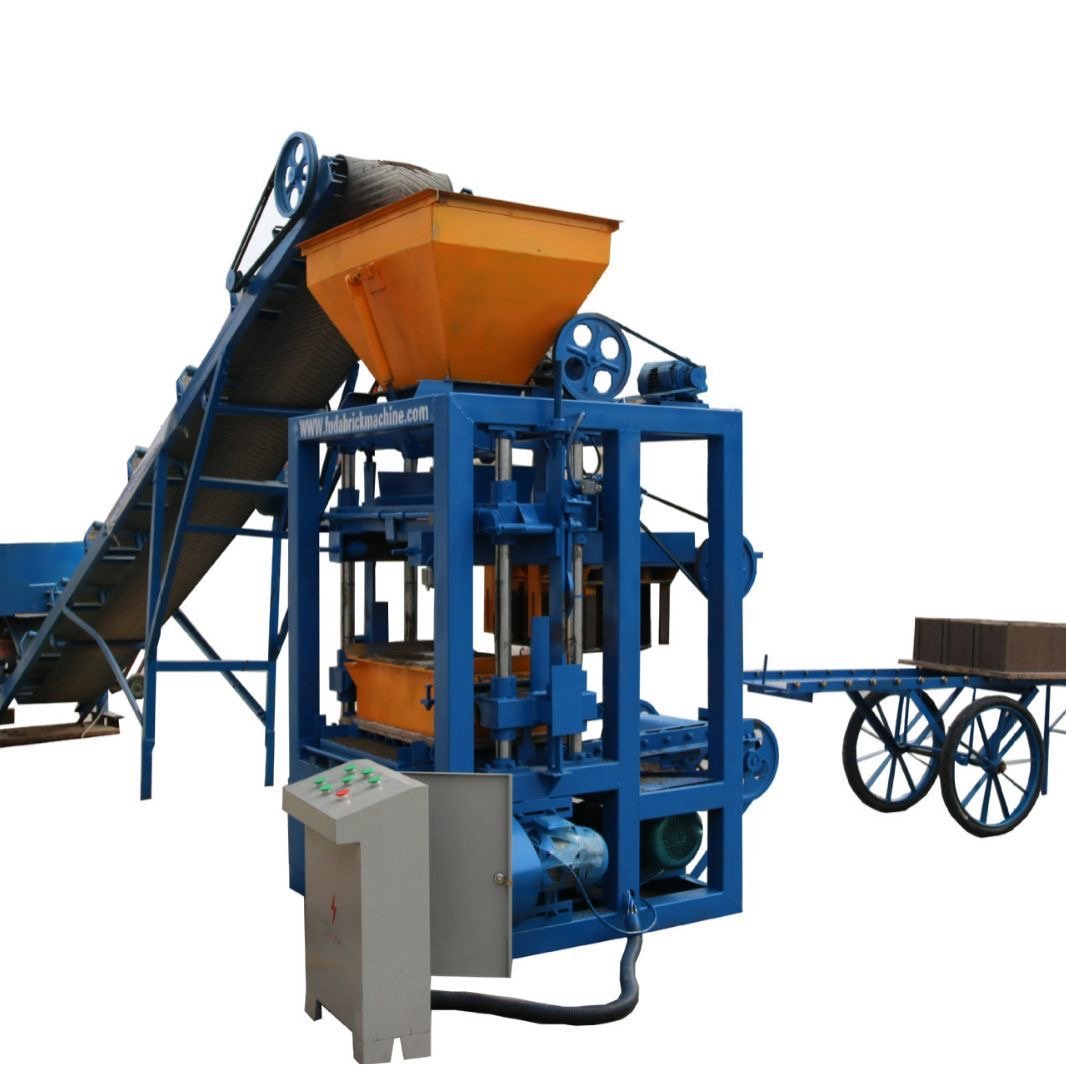 Low Price Of QT4-24 Fully Automatic Block Moulding Machine Interlocking Flyash brick And Paver Block Making Machine In Ghana