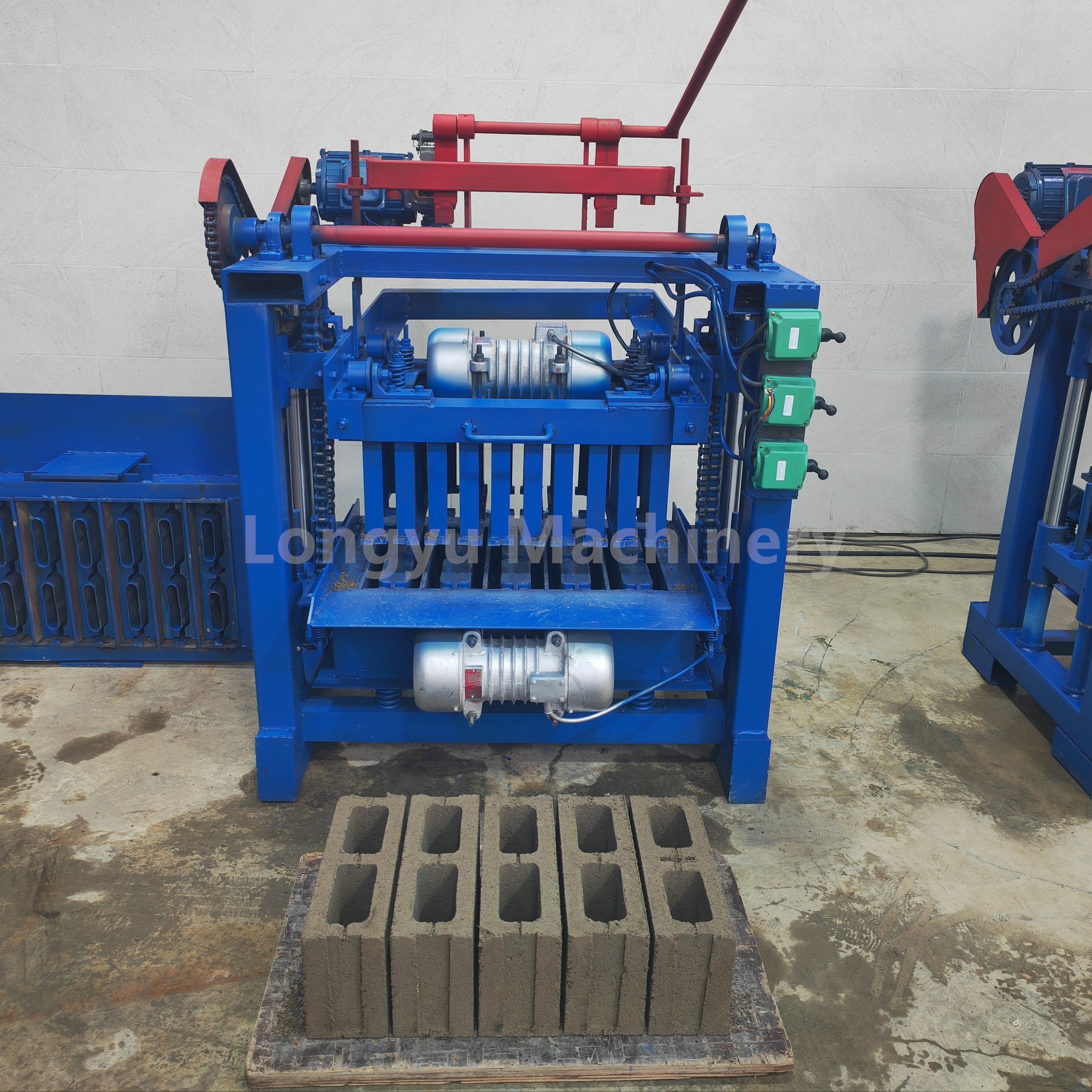 hollow paving cement brick making machine Concrete block making machine Semi-automatic interlocking brick making machinery