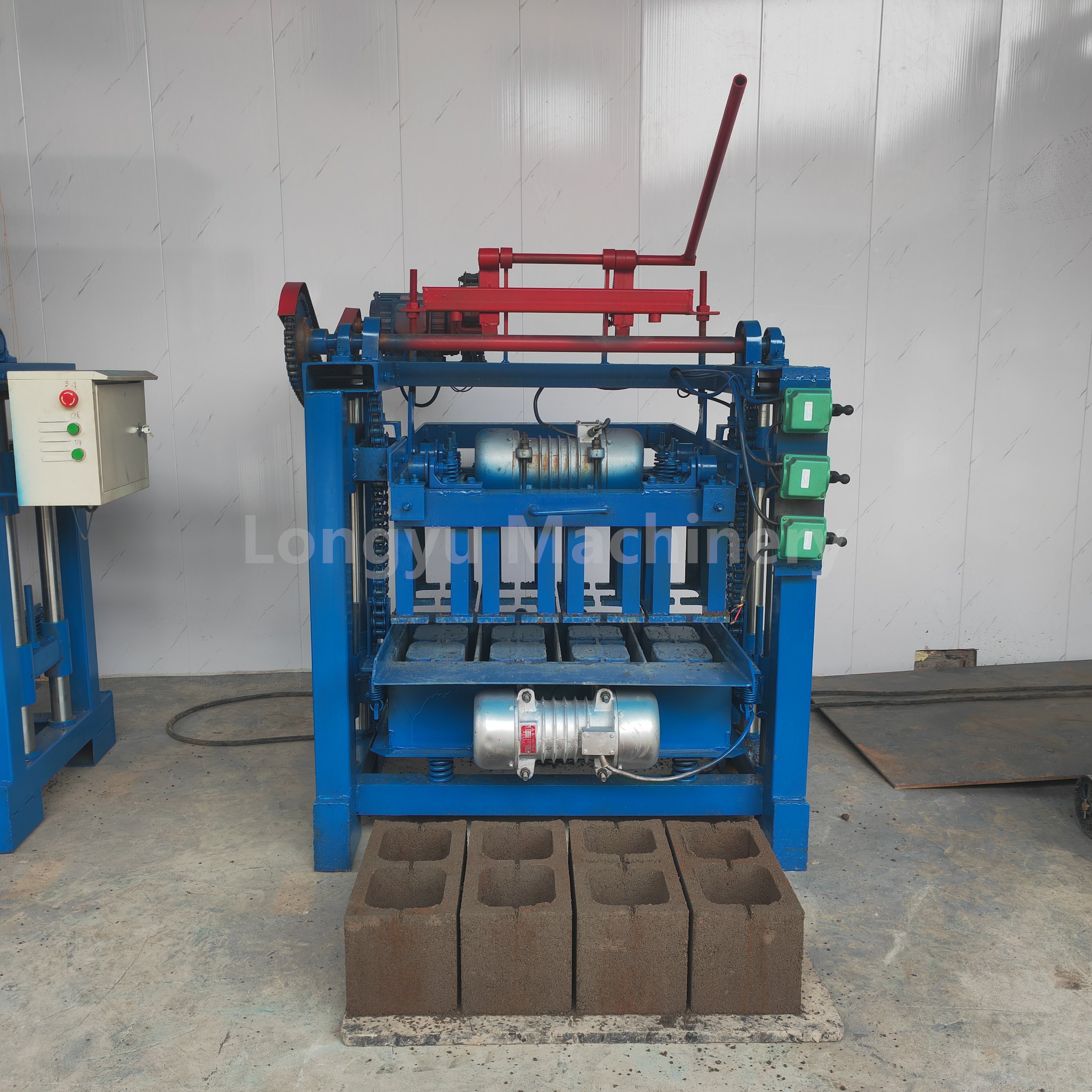 hollow paving cement brick making machine Concrete block making machine Semi-automatic interlocking brick making machinery