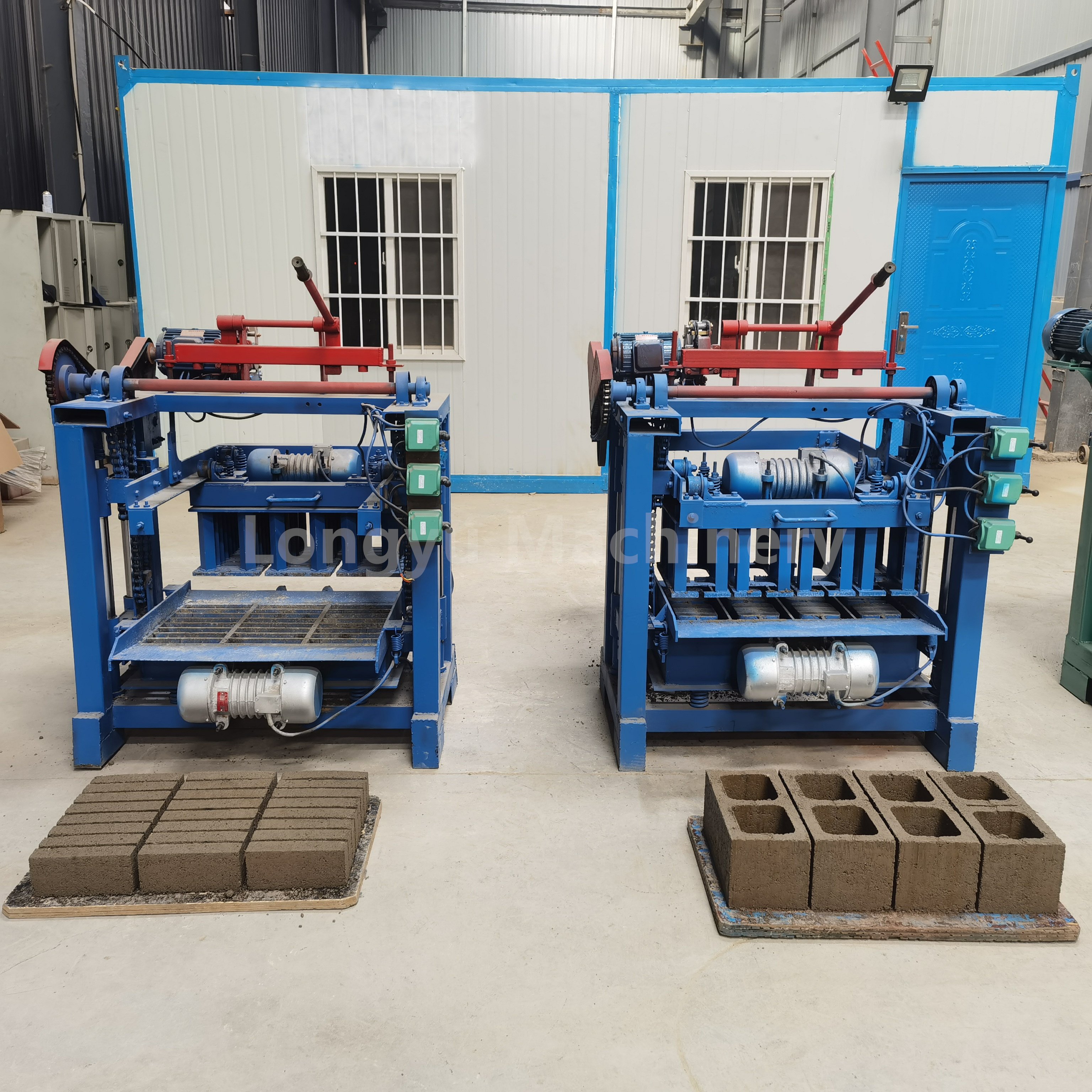 hollow paving cement brick making machine Concrete block making machine Semi-automatic interlocking brick making machinery