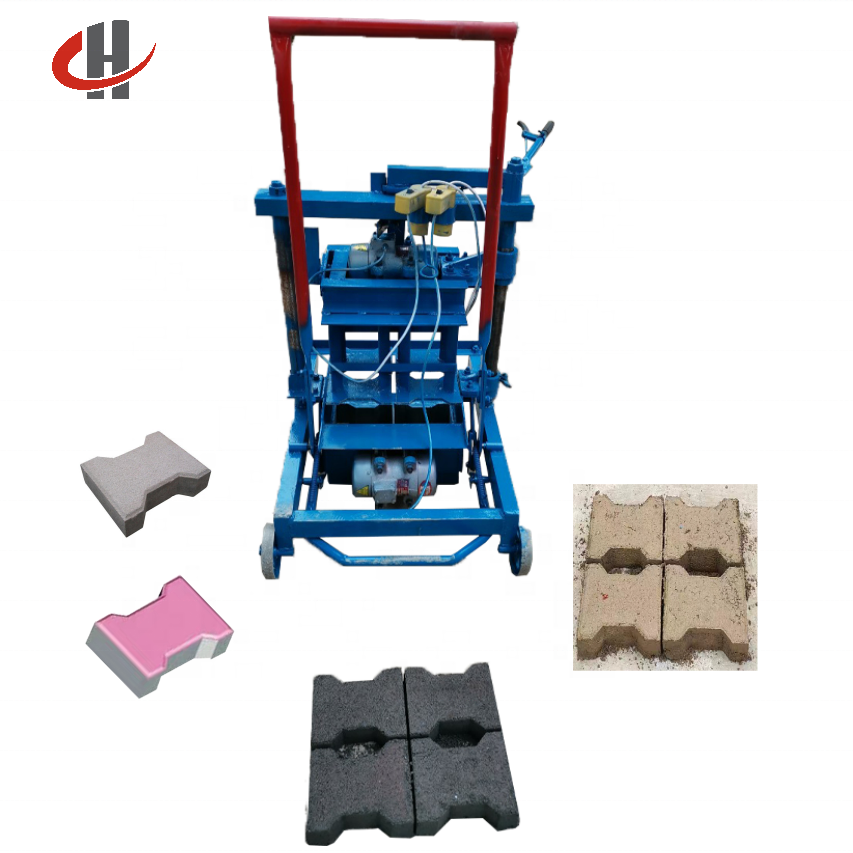 Cement Hollow Block Manual Brick Making Machine Small Mobile Concrete Brick Making Machine