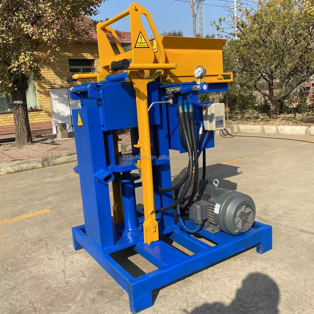 Factory supply 2-25 hydraulic press brick making machine automatic clay concrete block making machine in uganda