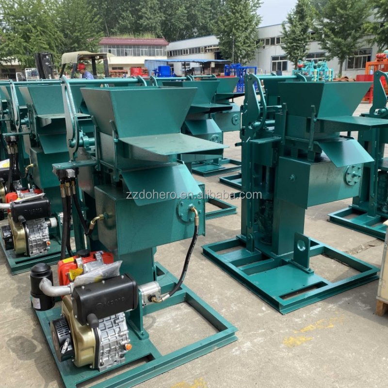 Factory supply 2-25 hydraulic press brick making machine automatic clay concrete block making machine in uganda