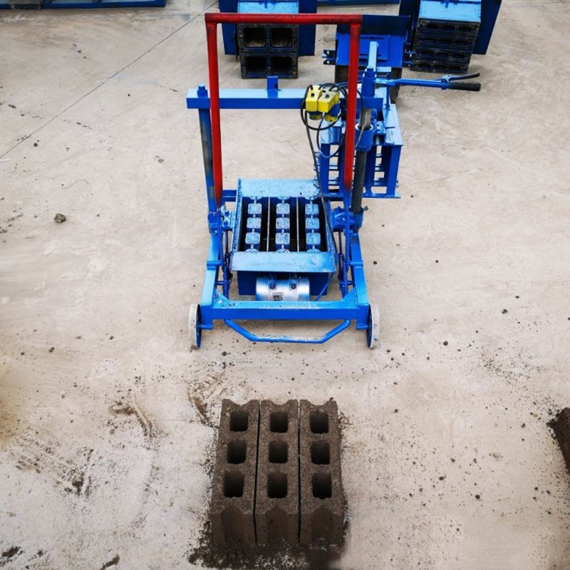Small business ideas making money concrete brick machine electric/diesel engine QMY2-45 mini hollow block making machine