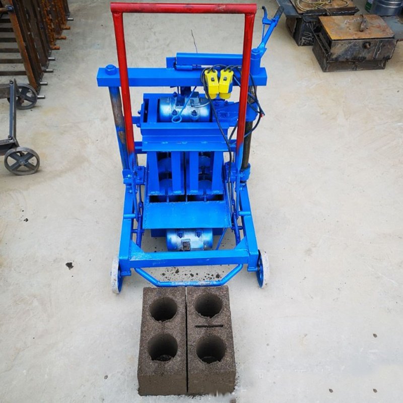 Small business ideas making money concrete brick machine electric/diesel engine QMY2-45 mini hollow block making machine