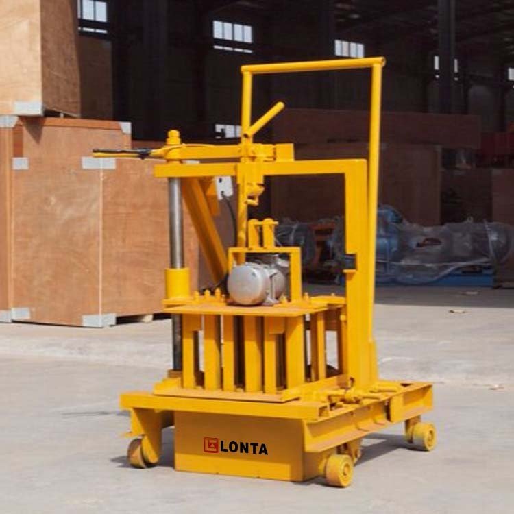 LONTA QMR2-45 home use small egg laying hollow solid paver moulding cement concrete brick block making machine a brique