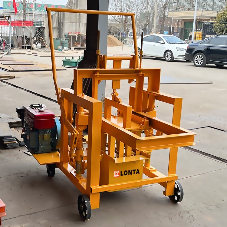 LONTA QMR2-45 home use small egg laying hollow solid paver moulding cement concrete brick block making machine a brique