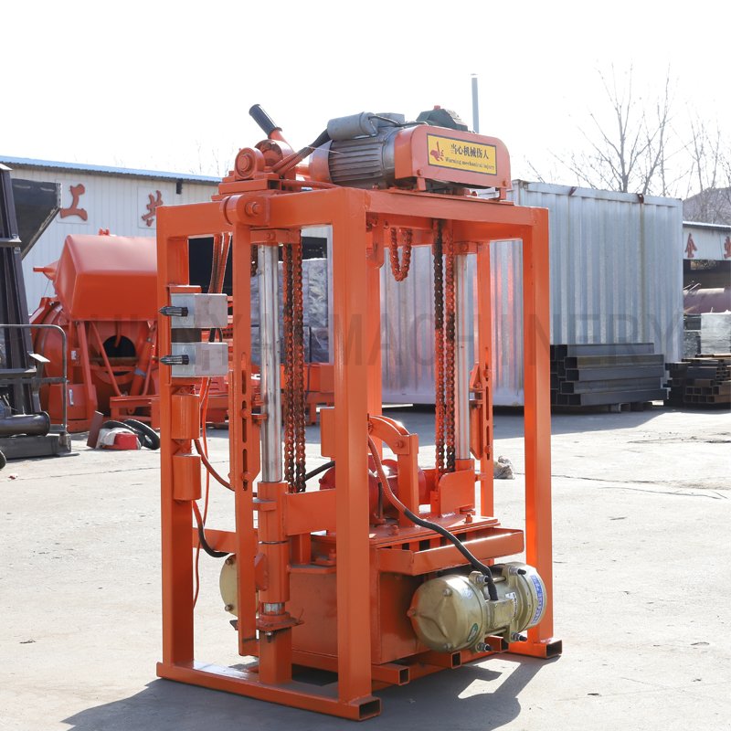QM2-45 Small Semi Automatic brick making machinery Hollow Block Paver Bricks Making Machine For Sale