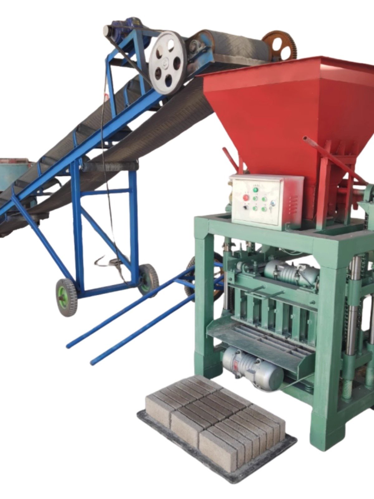 4-352B Complete Industrial Hollow Block Making Machine Essential for Clay Sand Concrete Brick Production Core