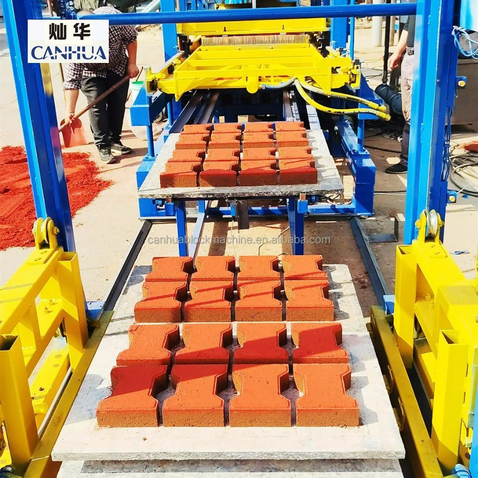 QT4-15 maquina de bloques de cemento concrete block machine de brique automatique cement hollow brick making machinery