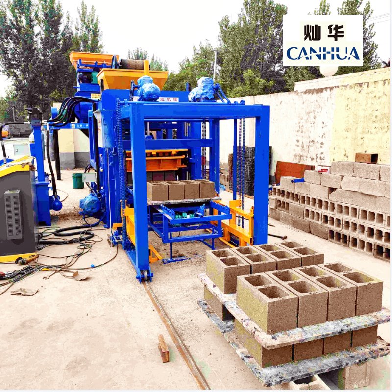 QT4-15 maquina de bloques de cemento concrete block machine de brique automatique cement hollow brick making machinery