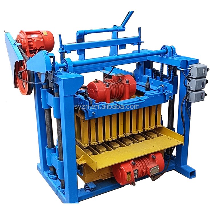 QTJ4-40 cement block making machine brick making machinery hollow block making machine