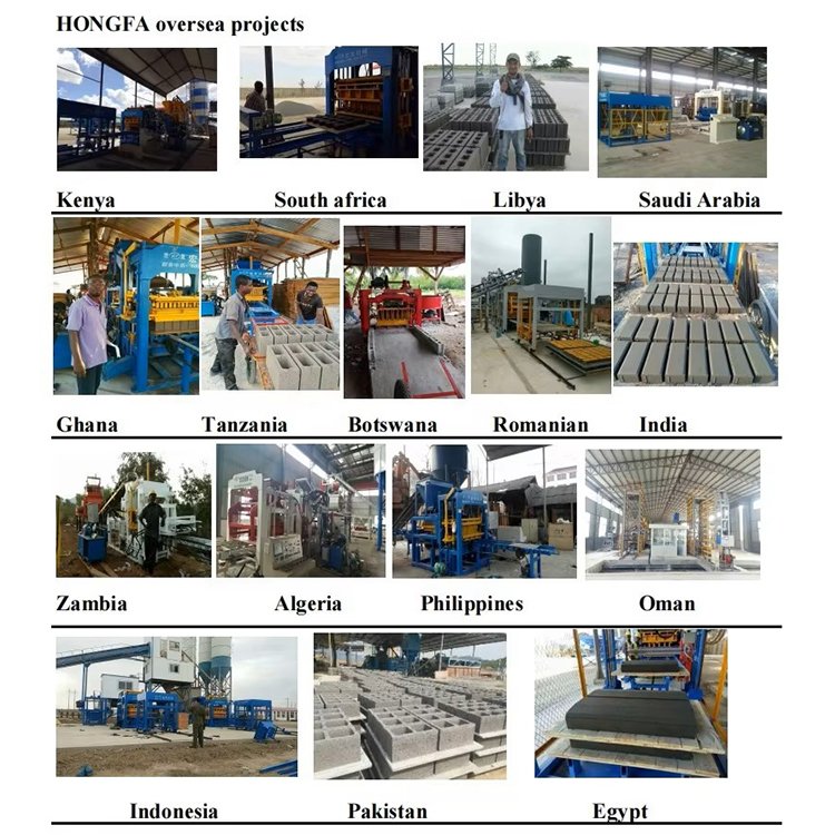 ISO CE Certified QT4-15D Hydraulic Pressure Hollow Bricks Making Machine Produces Hydroform Bricks Mold Brick Production Line