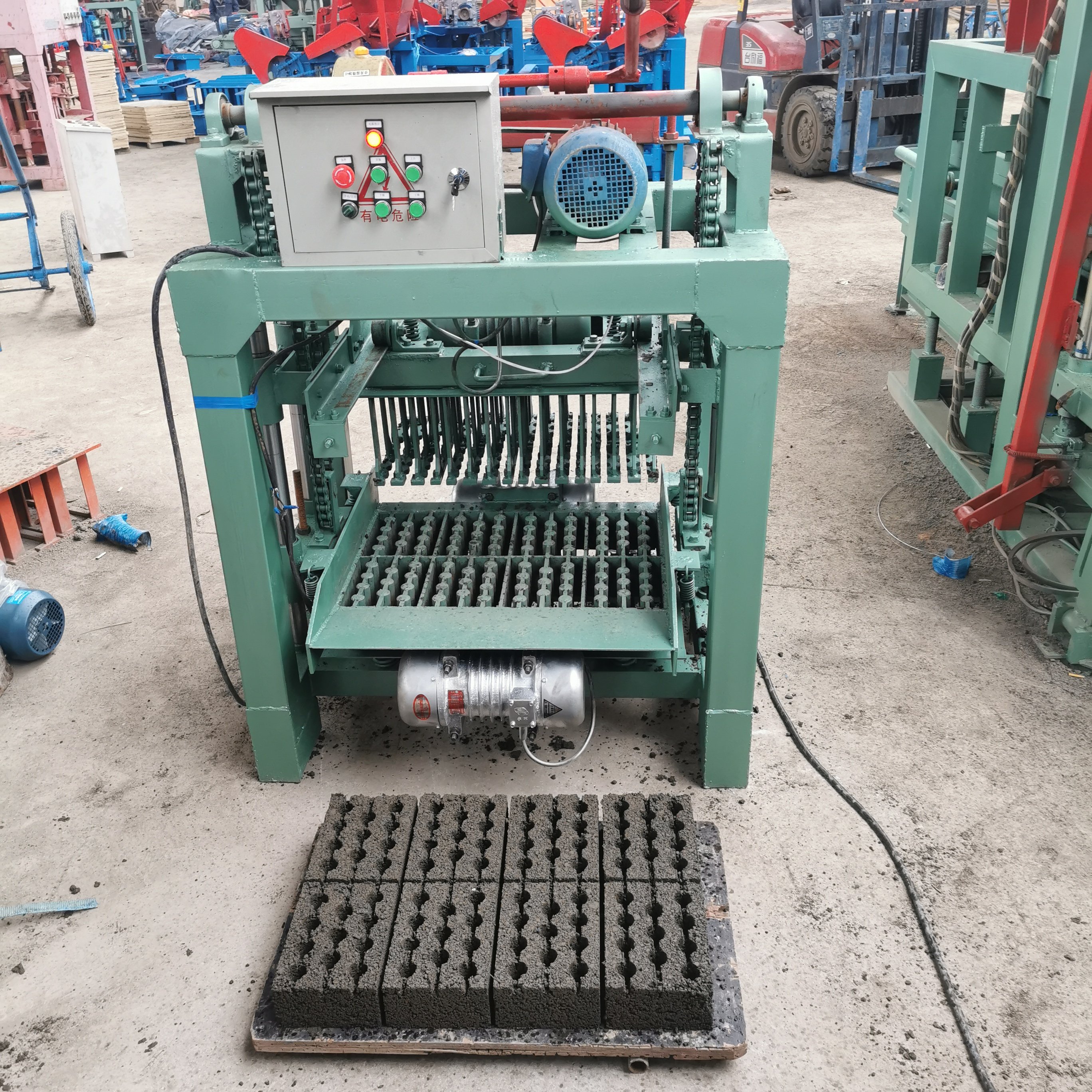 Fully automatic domestic solid clay brick machine Brick making machinery Manual brick making machine