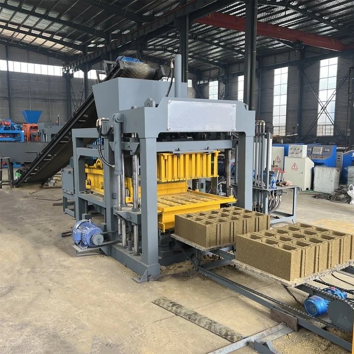 QTJ4-20 Semi Automatic Hollow Paving Block Moulding Machine Concrete Cement Block Brick Making Machine price
