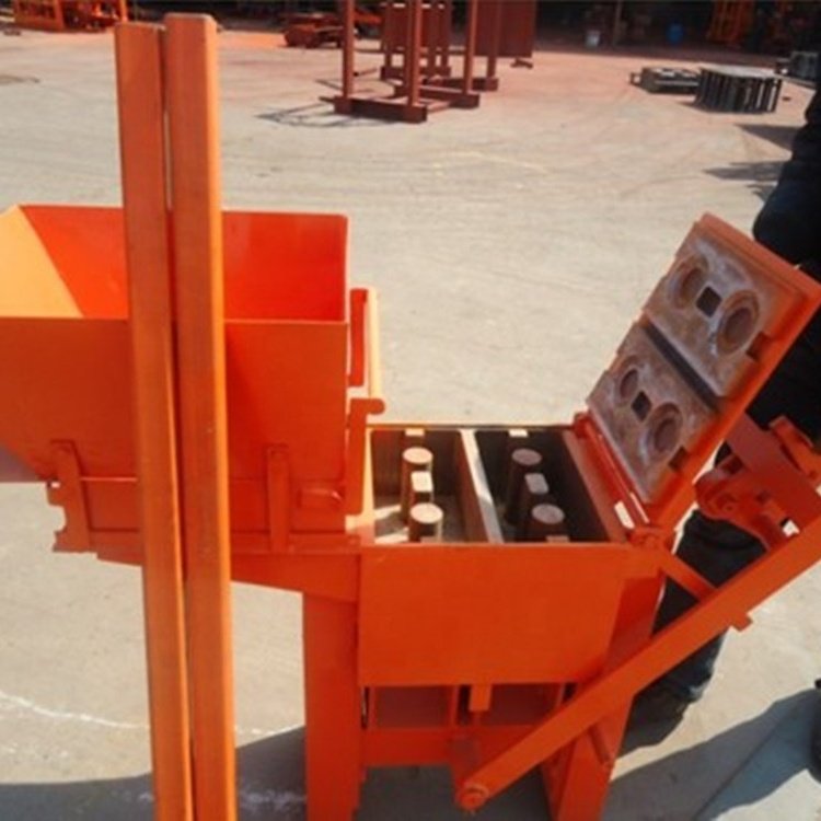 QMR1-40 manual curved interlocking soil block press, curved interlocking brick making machine