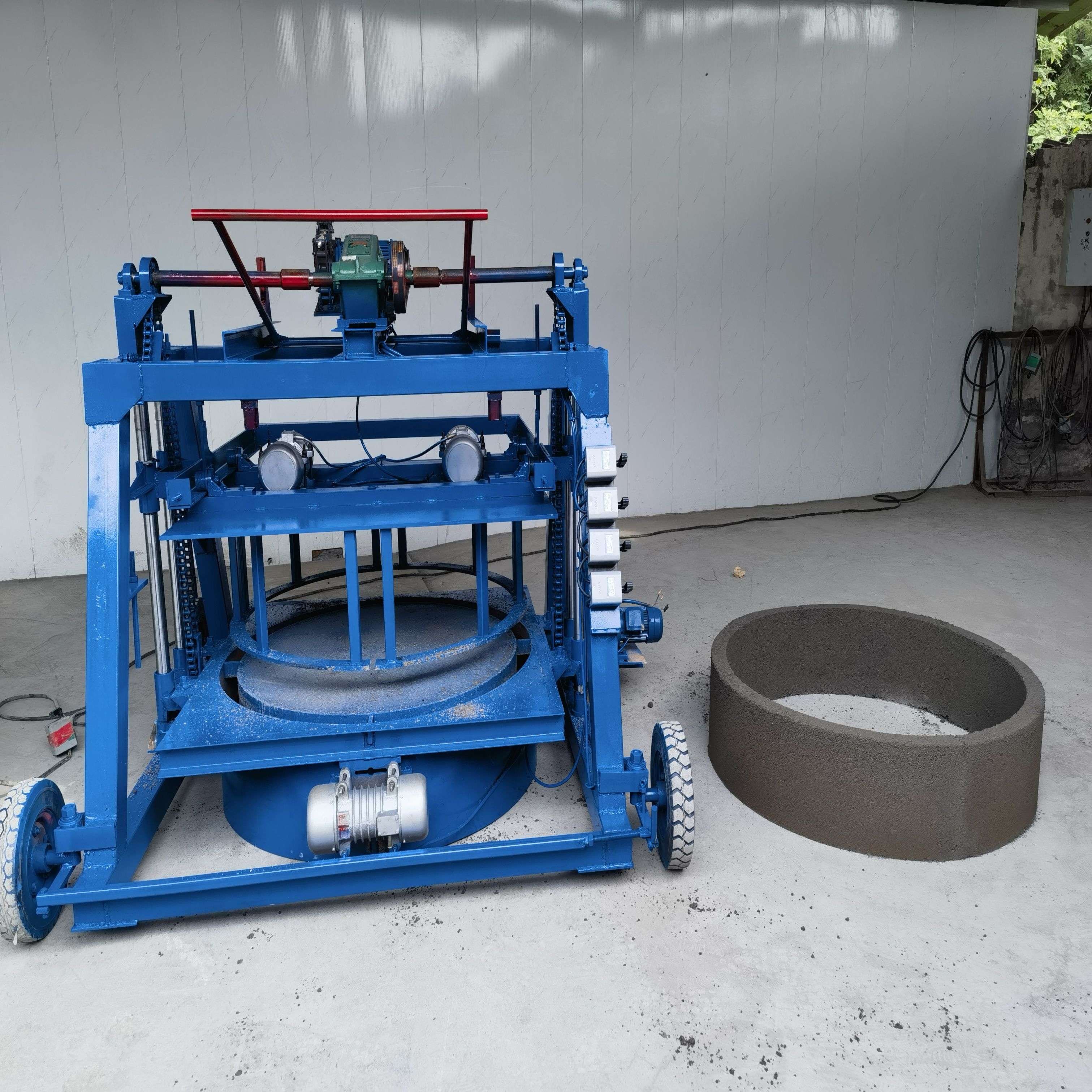 Multi functional cement culvert pipe machine for water conservancy engineering construction well ring forming machine
