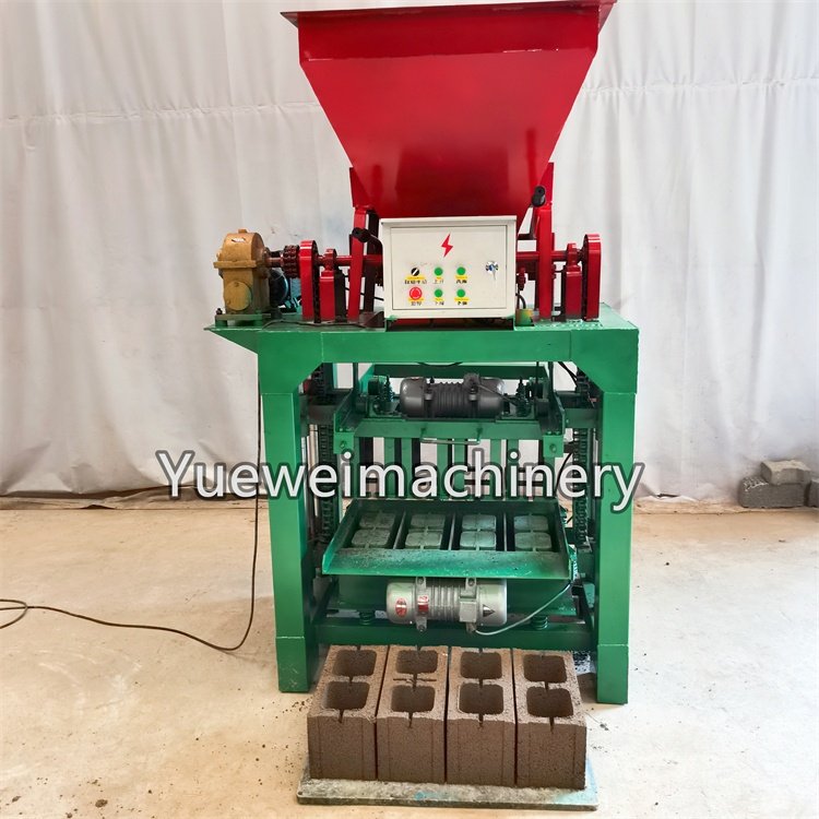 Popular easy to operate semi-automatic electric building concrete cement block brick making machine for sale