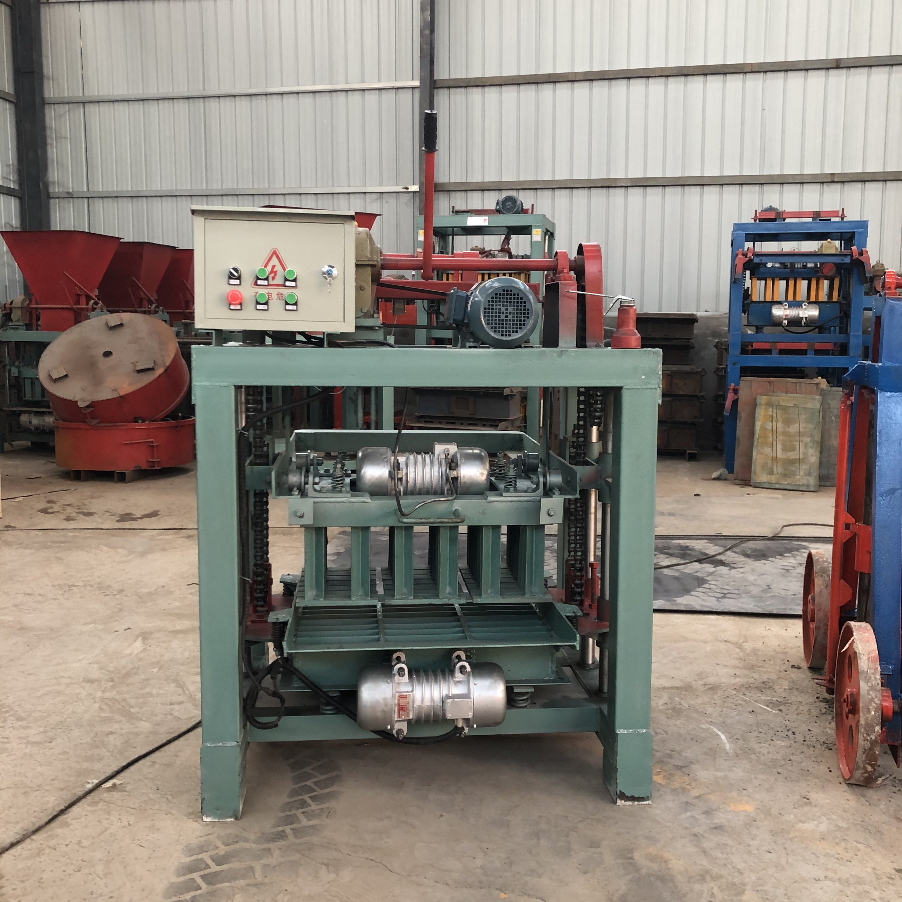 Brick Making Machine for Ground Tiles and Permeable Blocks in China Slope Tile Lawn Tile Production Line