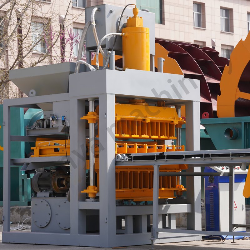 hydraulic press interlocking compressed earth block machines SY7-10 clay brick making machine fully automatic