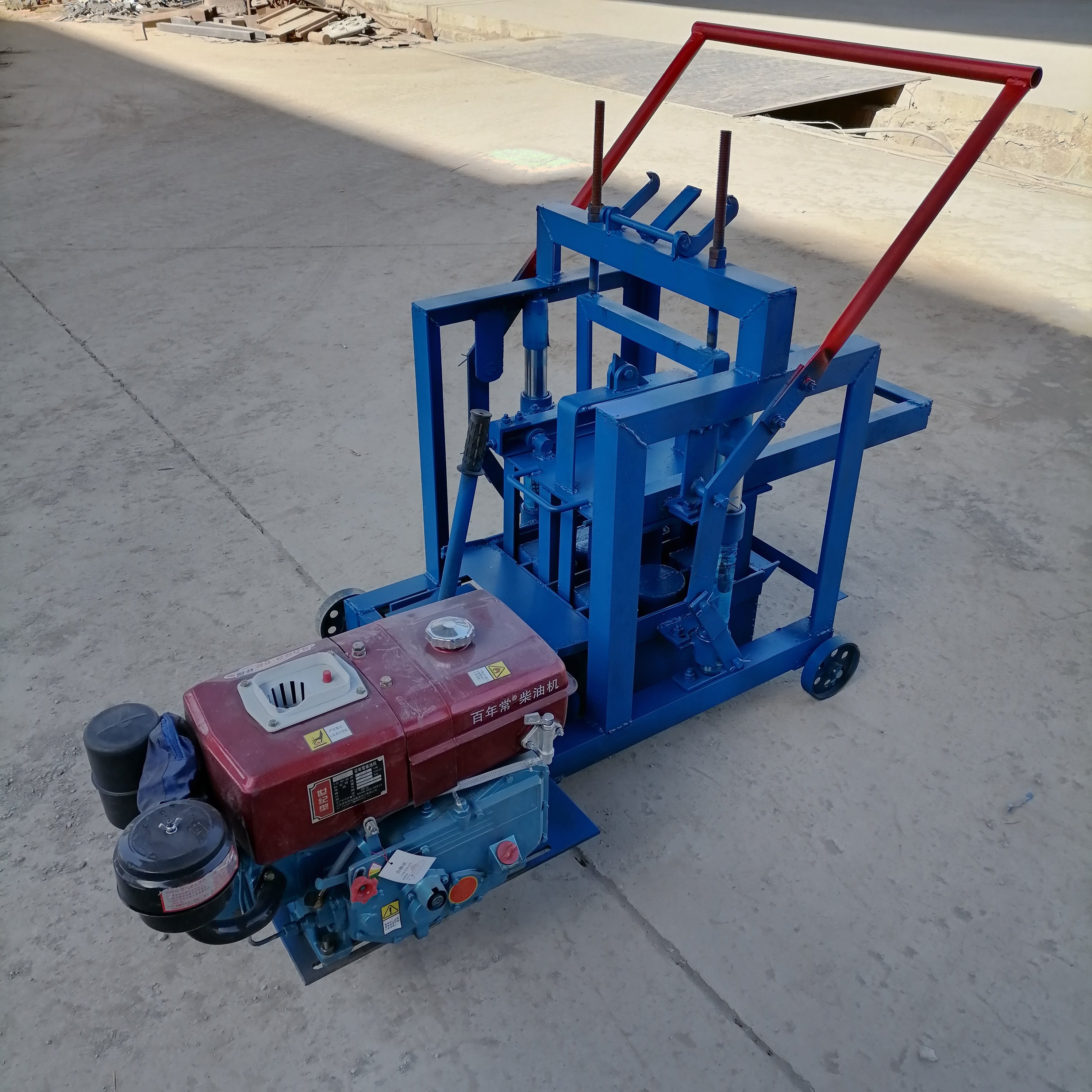 Diesel cement brick hollow concrete block machine molds solid paver concrete block brick making machinery machine