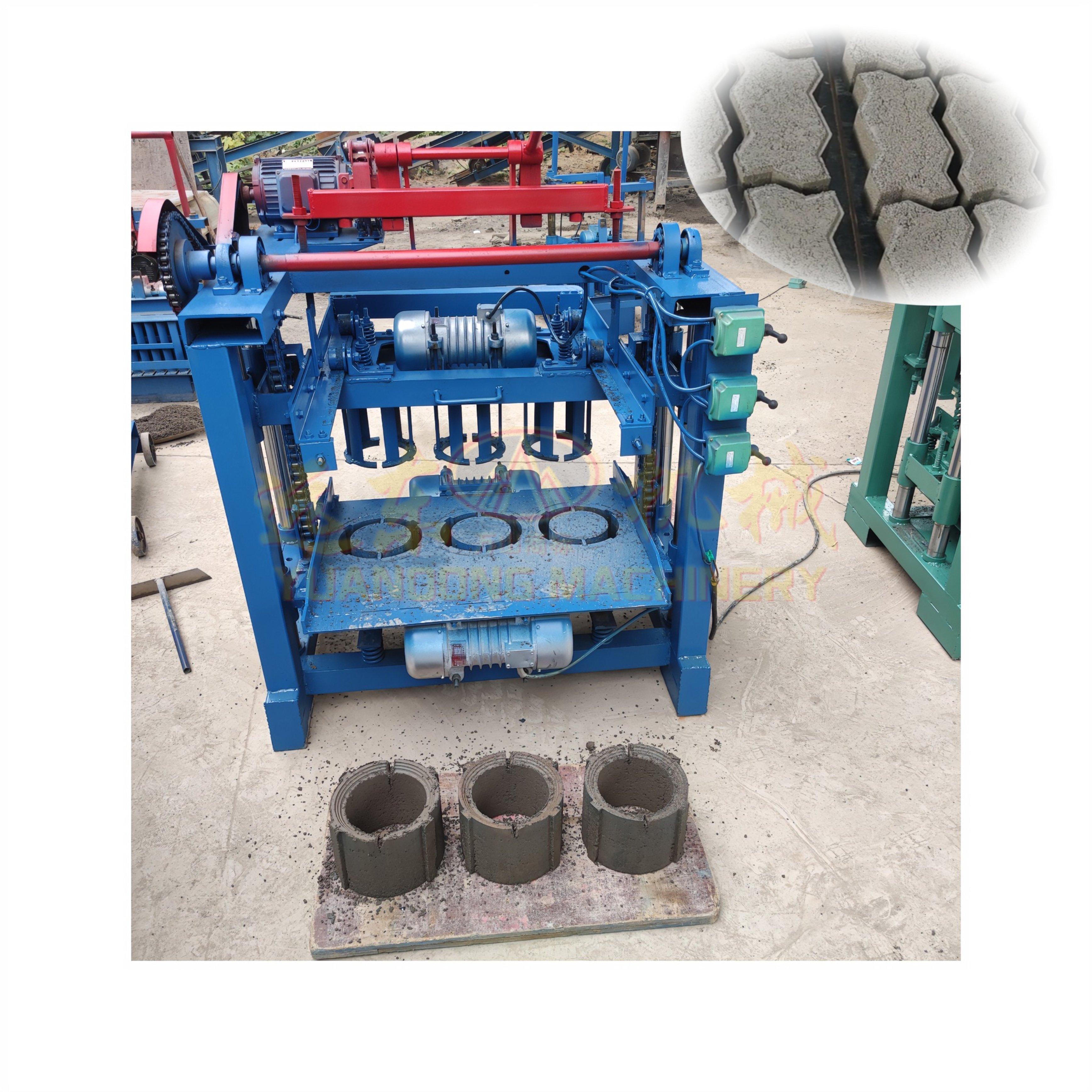 Semi-automatic Block Making Machine Interlock Clay Red Brick Making Machine Manufacturer Sales
