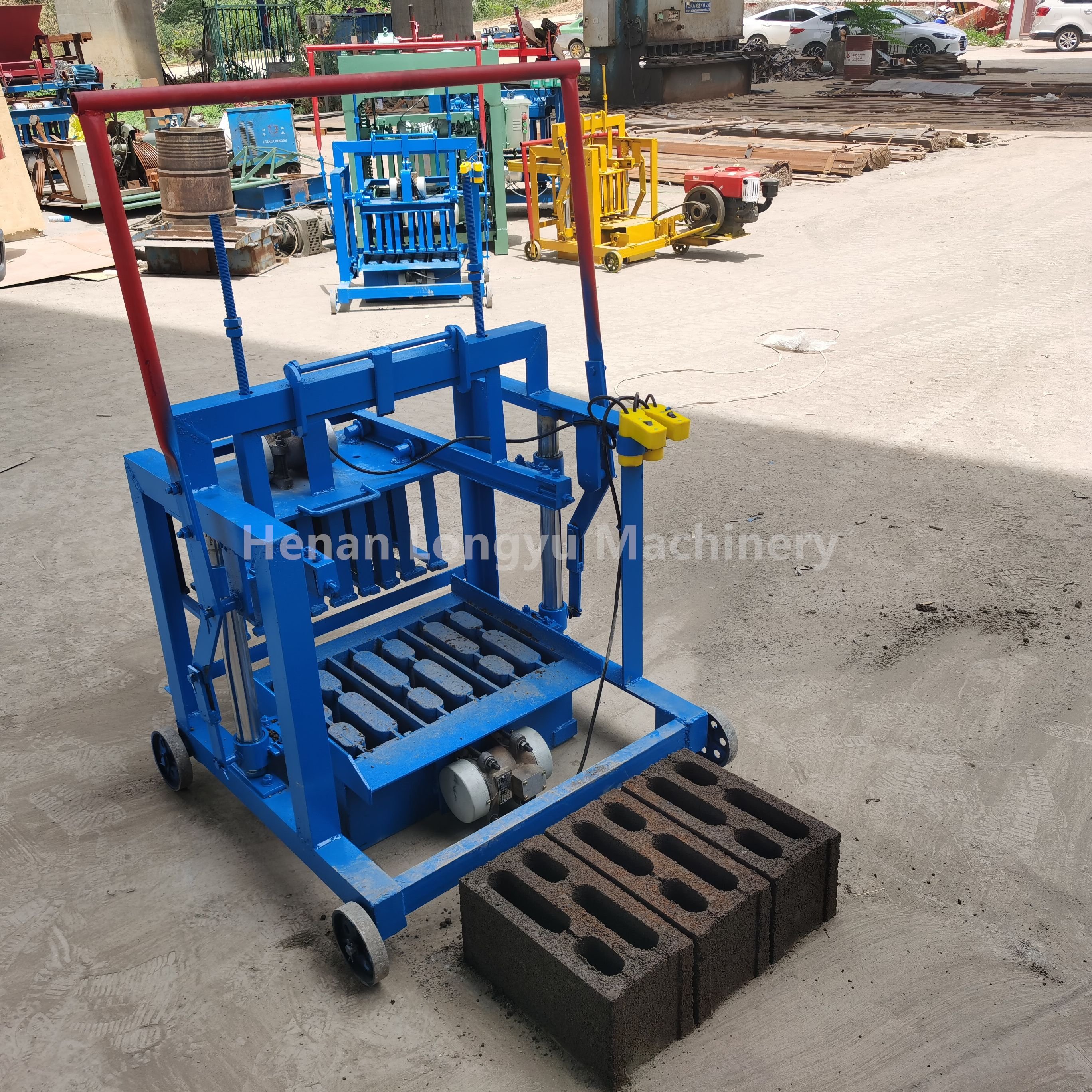 Brick making machinery concrete block making machine small mobile brick block maker machine