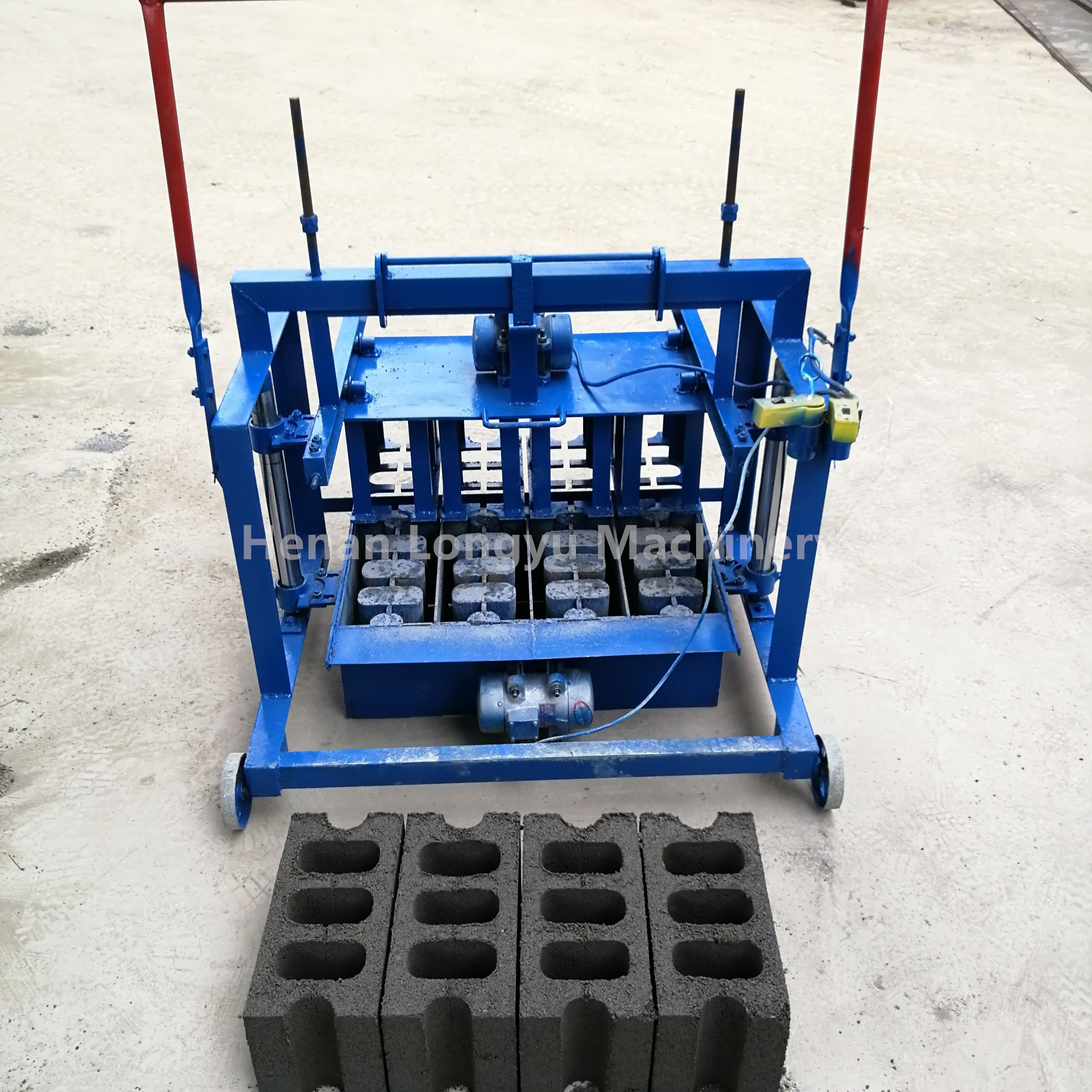 Brick making machinery concrete block making machine small mobile brick block maker machine