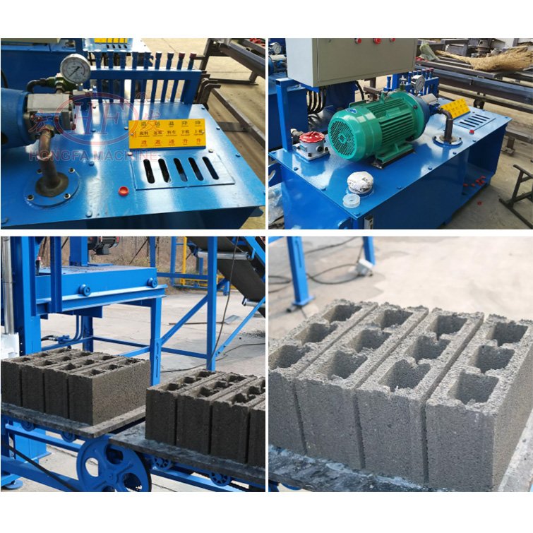 HFQT3-20 Color Paving Block Machine Automatic Cement Sand Brick Brick Making Machine Mini Brick Plant for Africa 11500pcs/8hours